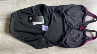 Bañador Adidas Negro y Rosa