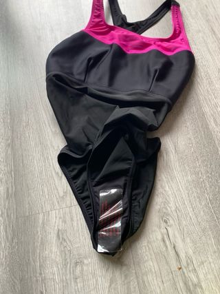 Bañador Adidas Negro y Rosa