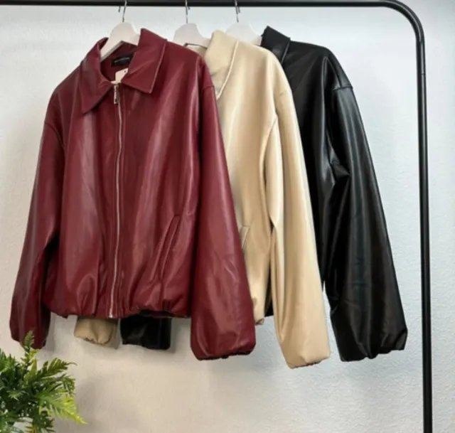 Bomber polipiel negra.