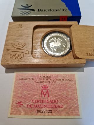 Moneda Plata Olimpiadas Barcelona 1992