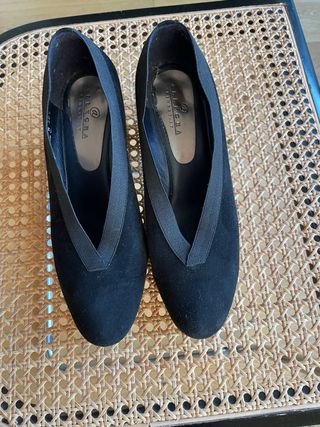 Scarpe Allegra camoscio nero eleganti