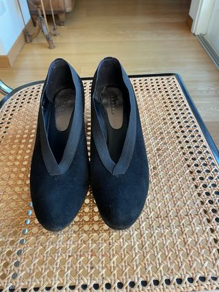 Scarpe Allegra camoscio nero eleganti