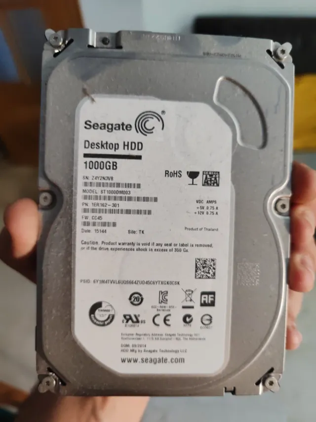 Disco Duro Seagate 1TB (1000GB) HDD