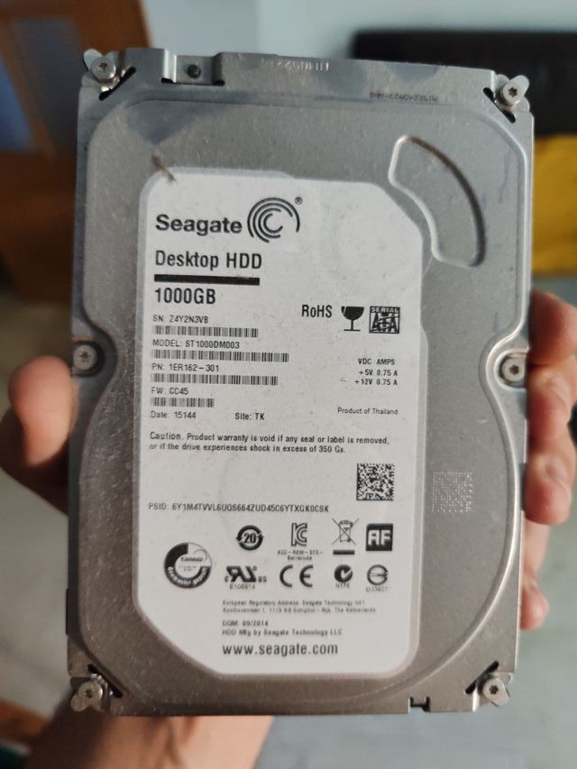 Disco Duro Seagate 1TB (1000GB) HDD