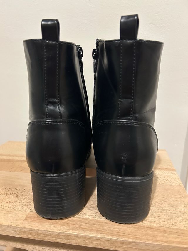 Botas Inextenso Mujer Talla 42 Cordones Cremallera