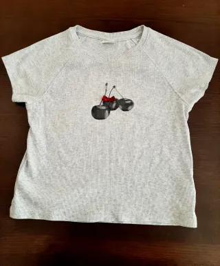 Camiseta niña cerezas 12-13 años