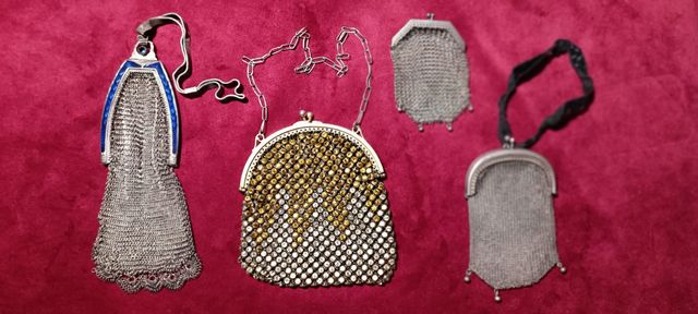 4 Bolsos Malla Ópera Art Decò 1912