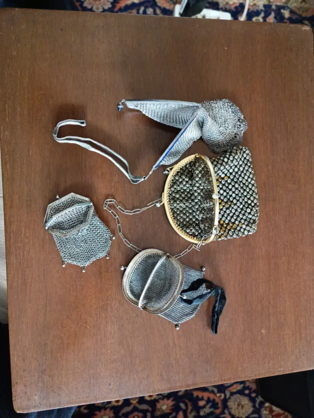 4 Bolsos Malla Ópera Art Decò 1912