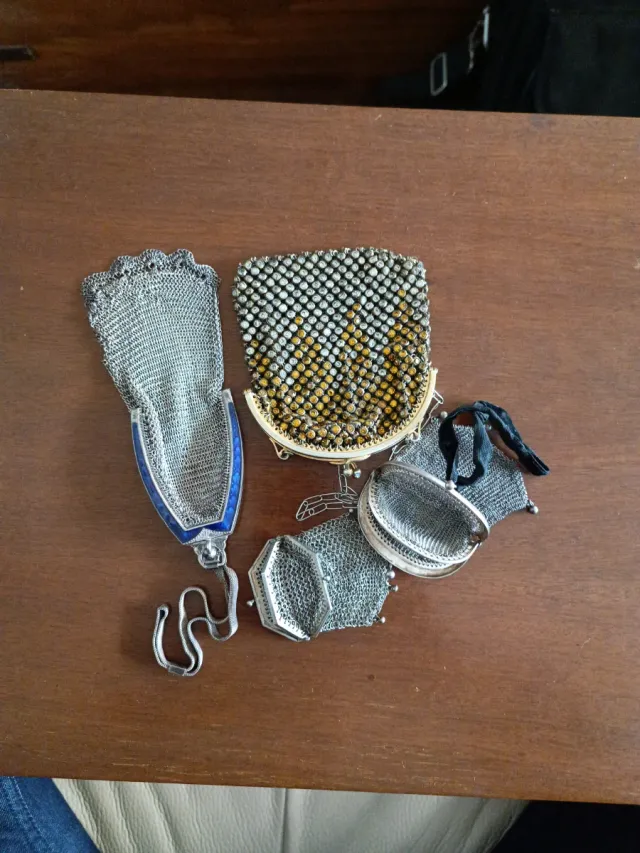 4 Bolsos Malla Ópera Art Decò 1912