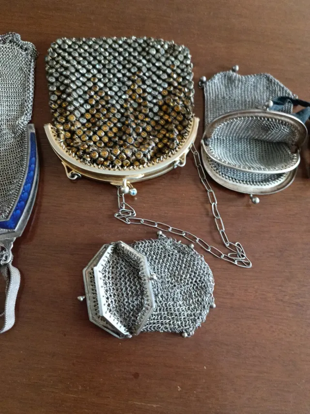 4 Bolsos Malla Ópera Art Decò 1912