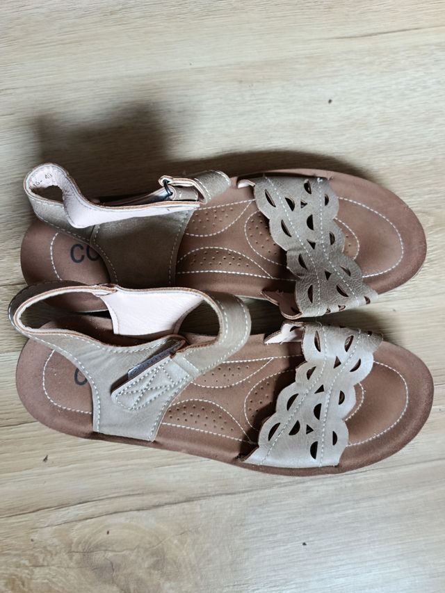 Sandalias Beige/Marrón Talla 40