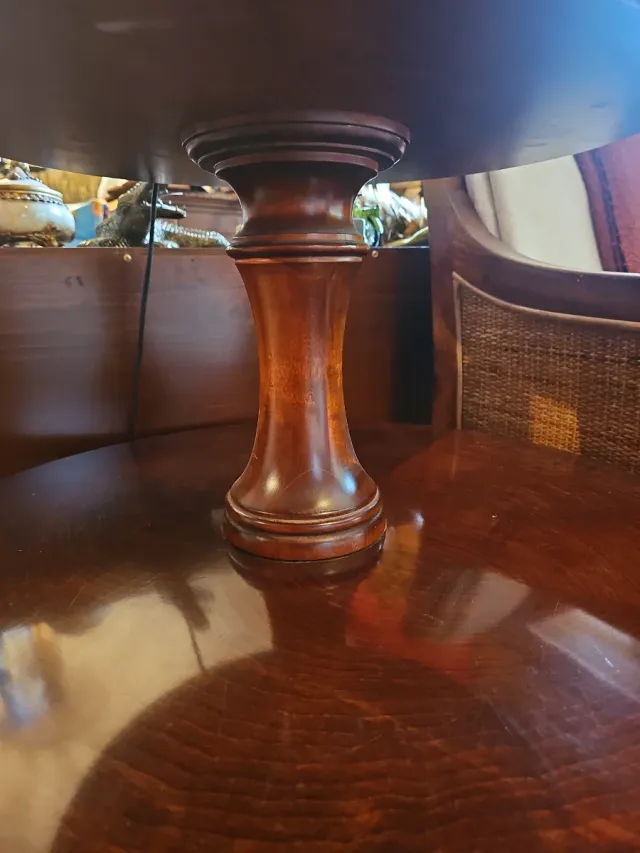 Mesa auxiliar de madera 2 pisos