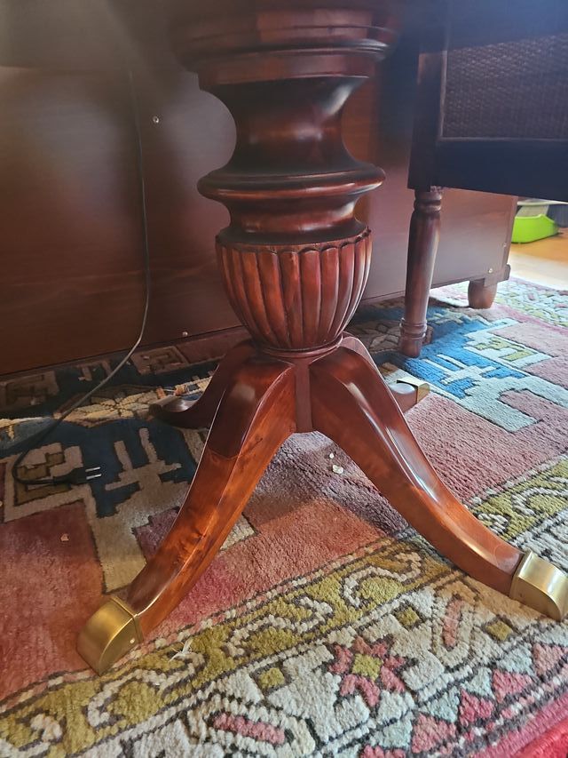 Mesa auxiliar de madera 2 pisos
