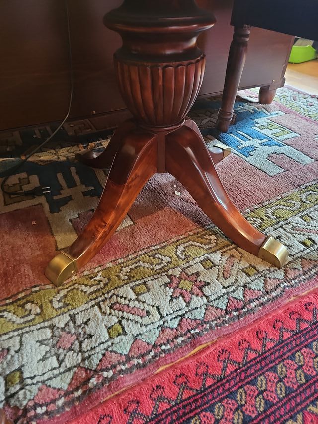 Mesa auxiliar de madera 2 pisos