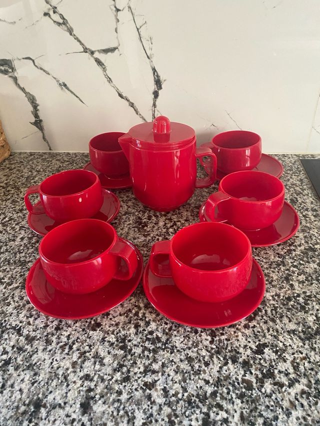 juego desayuno nuevo PVC vintage