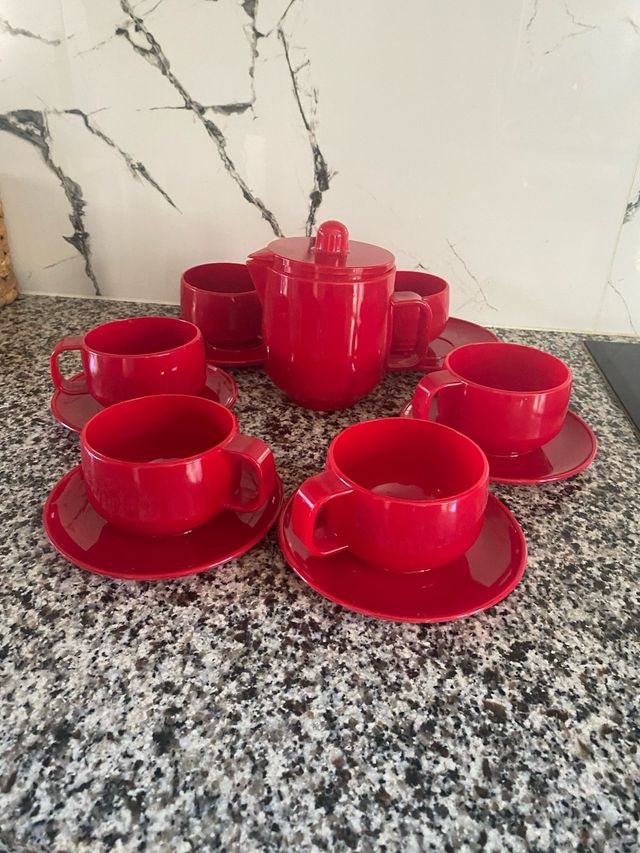 juego desayuno nuevo PVC vintage