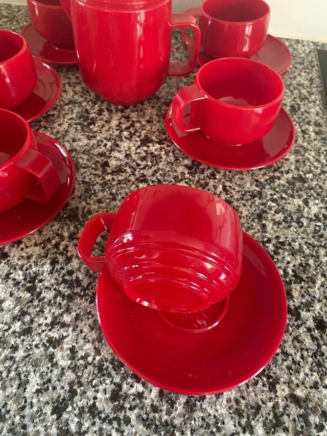 juego desayuno nuevo PVC vintage