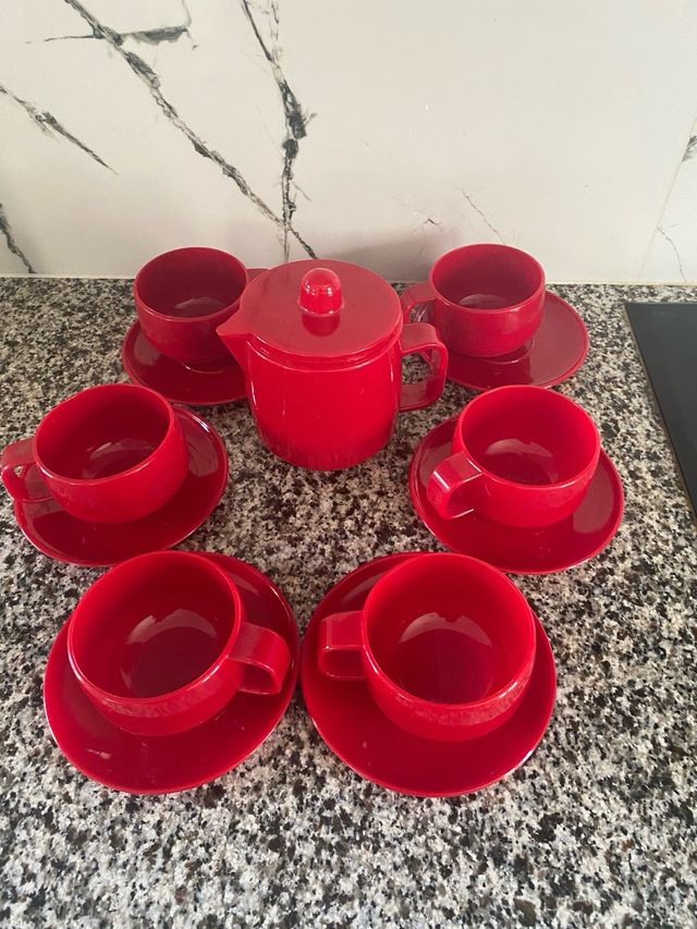 juego desayuno nuevo PVC vintage