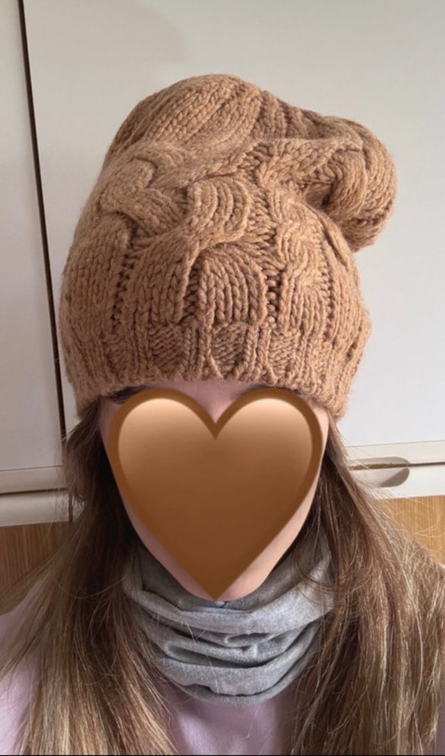 Berretto lana lavorato a maglia