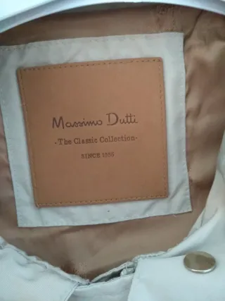 Gabardina Massimo Dutti Beige