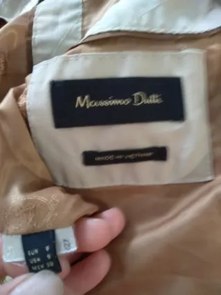Gabardina Massimo Dutti Beige