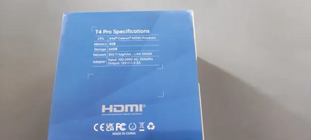 Mini PC T4 Pro Celeron N3350 4GB RAM 64GB