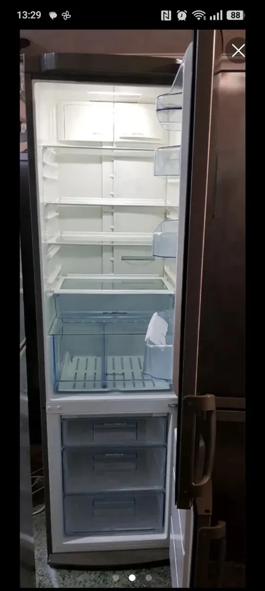 Cajón congelador de nevera transparente