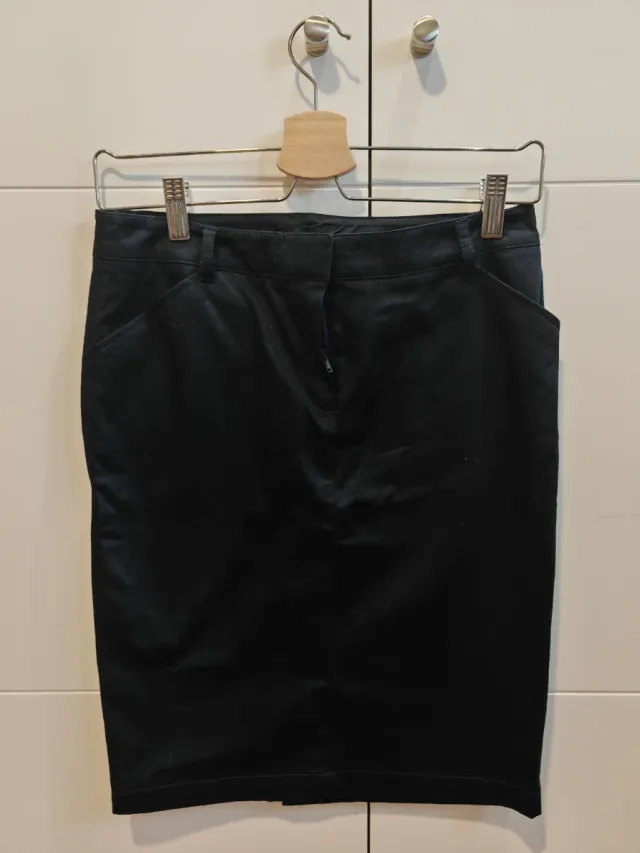 Falda tubo azul oscuro