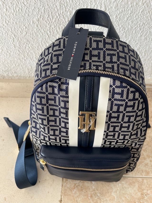 Zaino Tommy Hilfiger Blu e Bianco