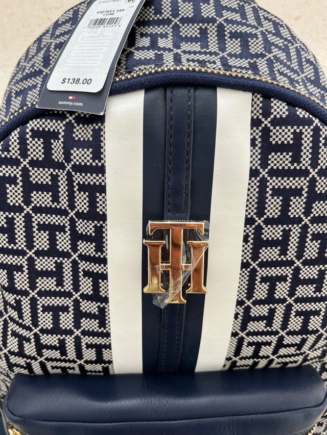 Zaino Tommy Hilfiger Blu e Bianco