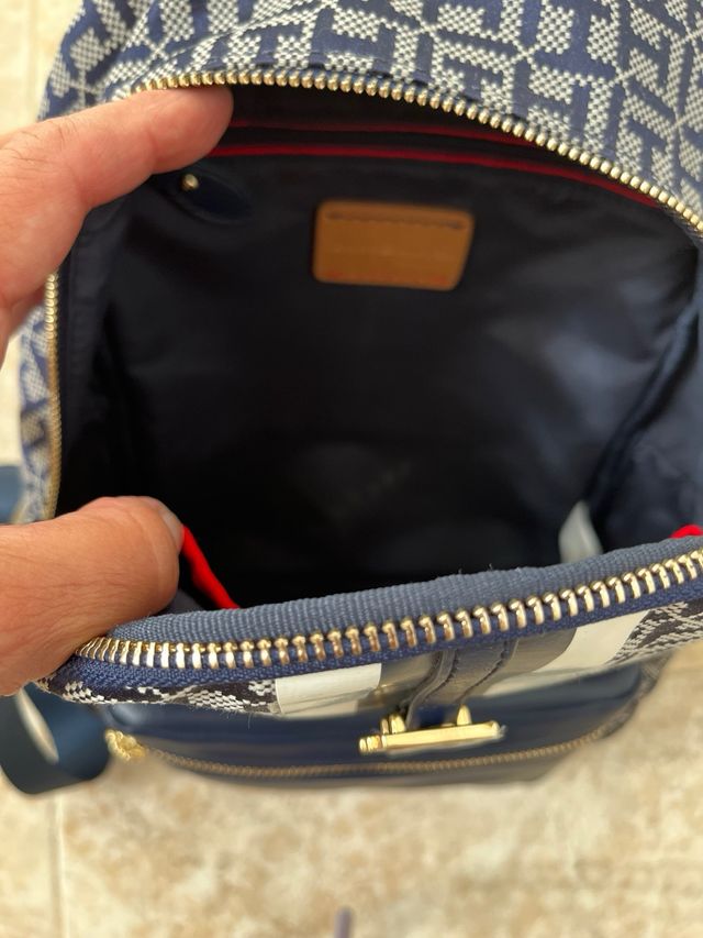 Zaino Tommy Hilfiger Blu e Bianco