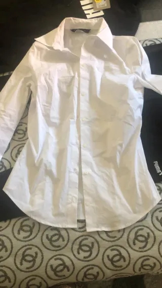 Camisa blanca Zara Talla XS