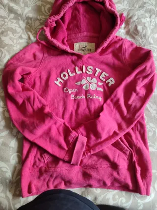 Sudadera Hollister Rosa Mujer