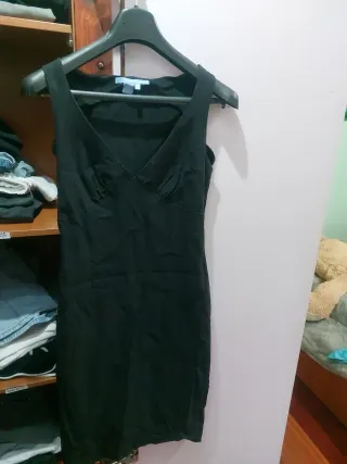 Vestido negro Zara talla L