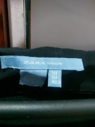 Vestido negro Zara talla L