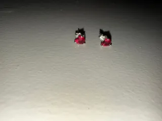 Pendientes Pandora Corazón Rojo