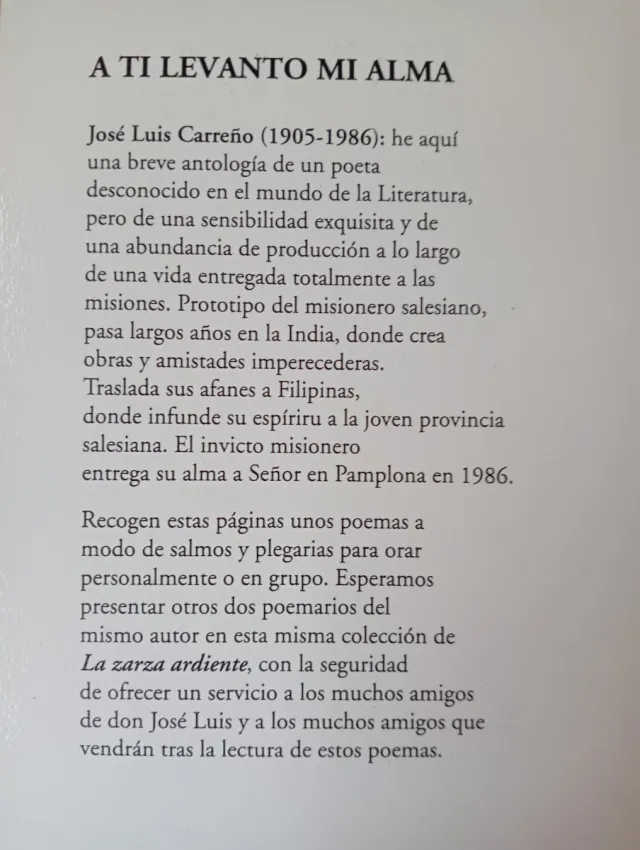 A Ti levanto mi alma