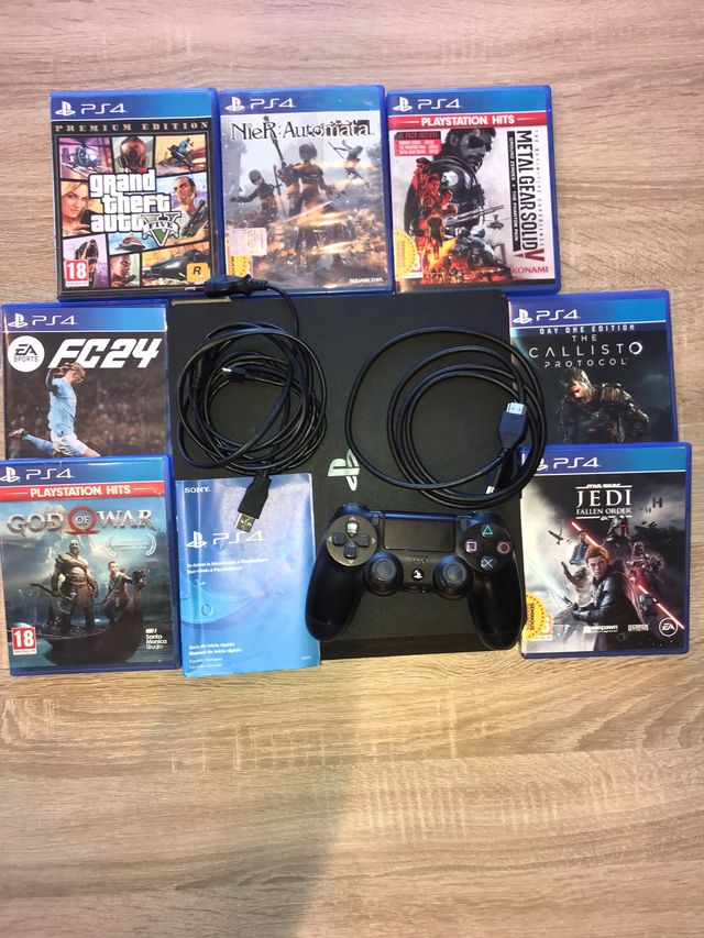 PS4 (PlayStation 4) + 7 Jogos + Controle