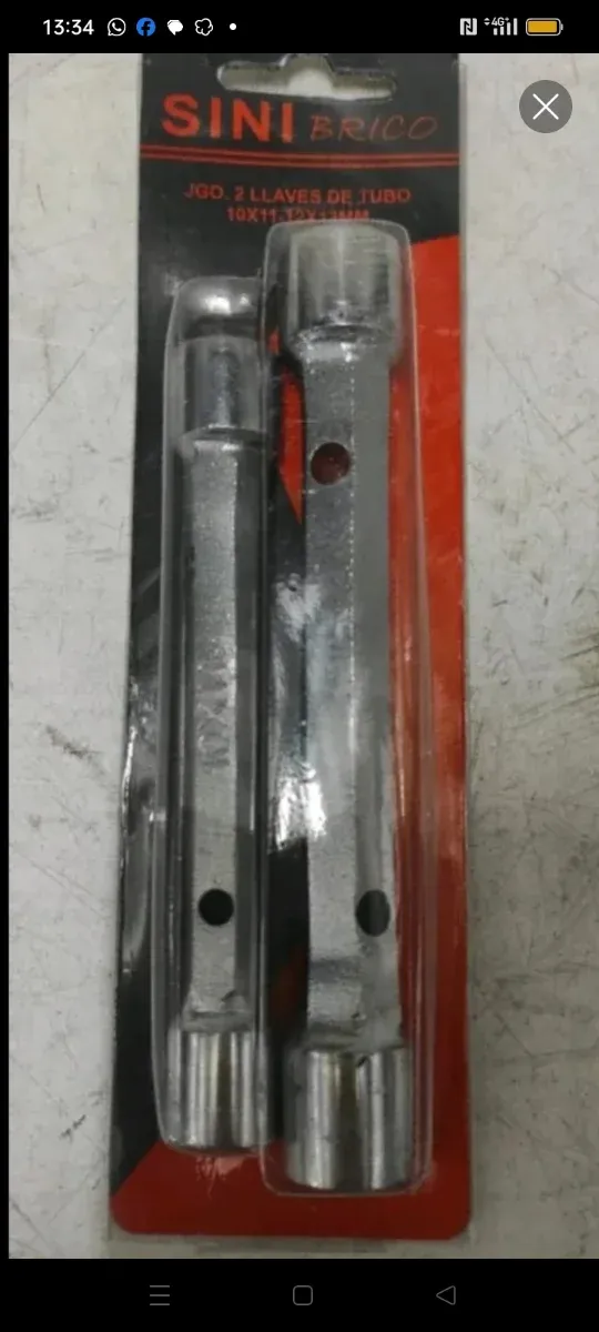 2 llaves de tubo 10-11 y 12-13