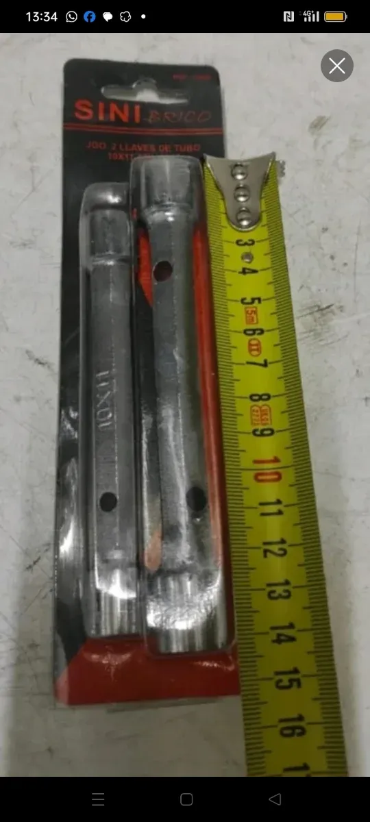 2 llaves de tubo 10-11 y 12-13