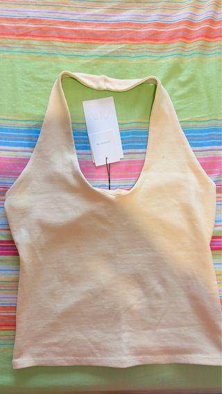 Top ZARA sin mangas, talla única