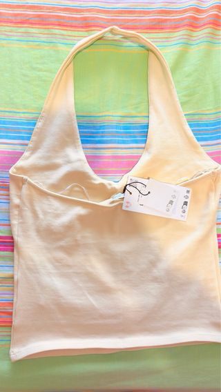 Top ZARA sin mangas, talla única