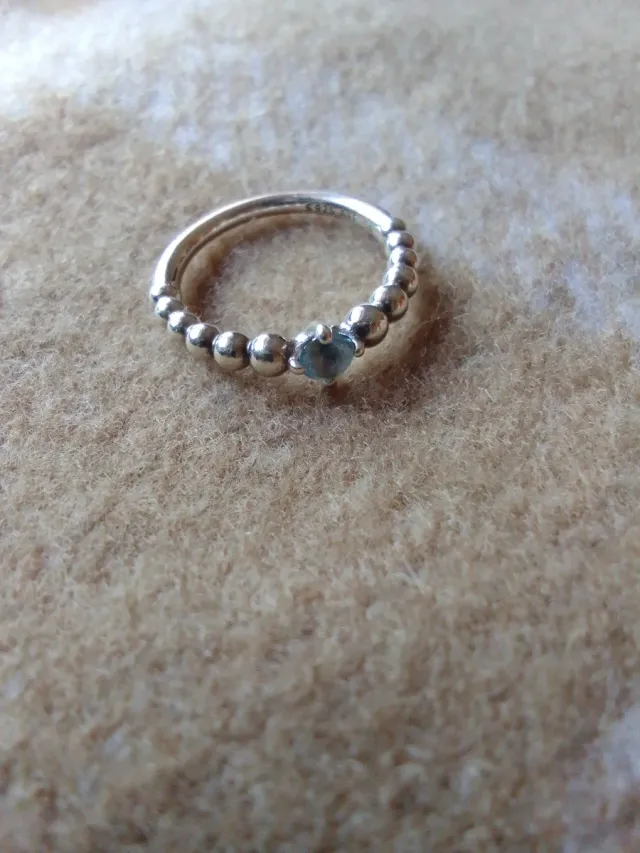 Anillos Pandora Corazones y Bolitas Plata