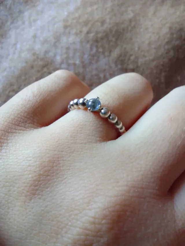 Anillos Pandora Corazones y Bolitas Plata