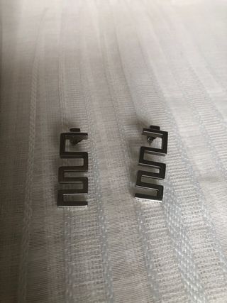 Juego Lotus Acero Colgante y Pendientes