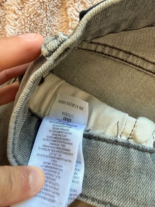 Pantalones Polo Ralph Lauren grises talla 32x32