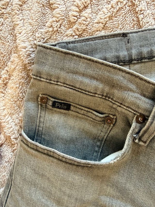 Pantalones Polo Ralph Lauren grises talla 32x32