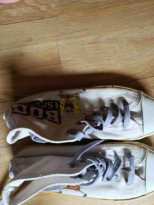 Zapatillas altas mujer Spongebob