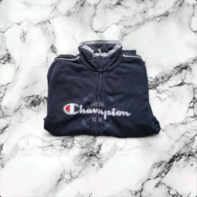 Felpa Champion Vintage 90s Bambino 9/10 anni Blu 