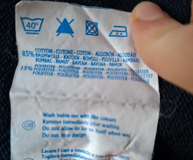 Felpa Champion Vintage 90s Bambino 9/10 anni Blu 